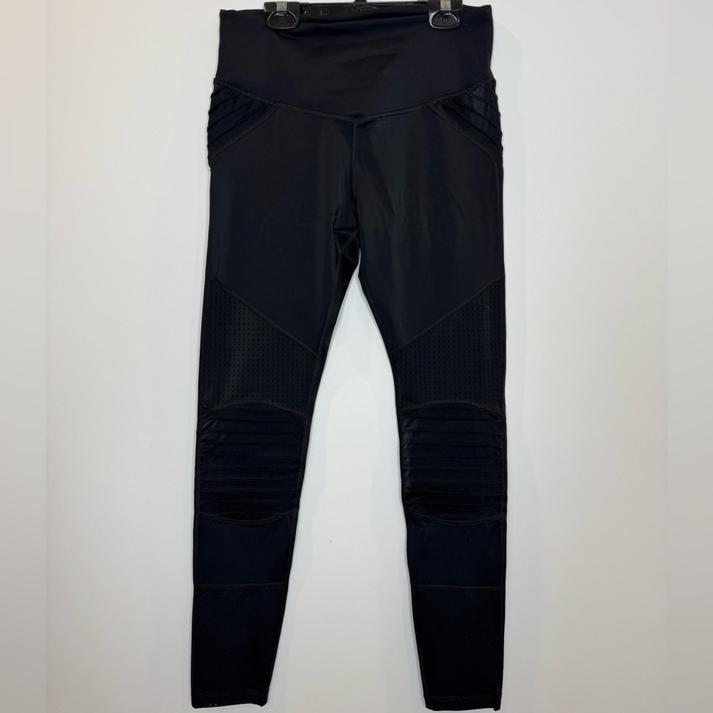 L'urv race ready moto Black High-Waisted Leggings size medium